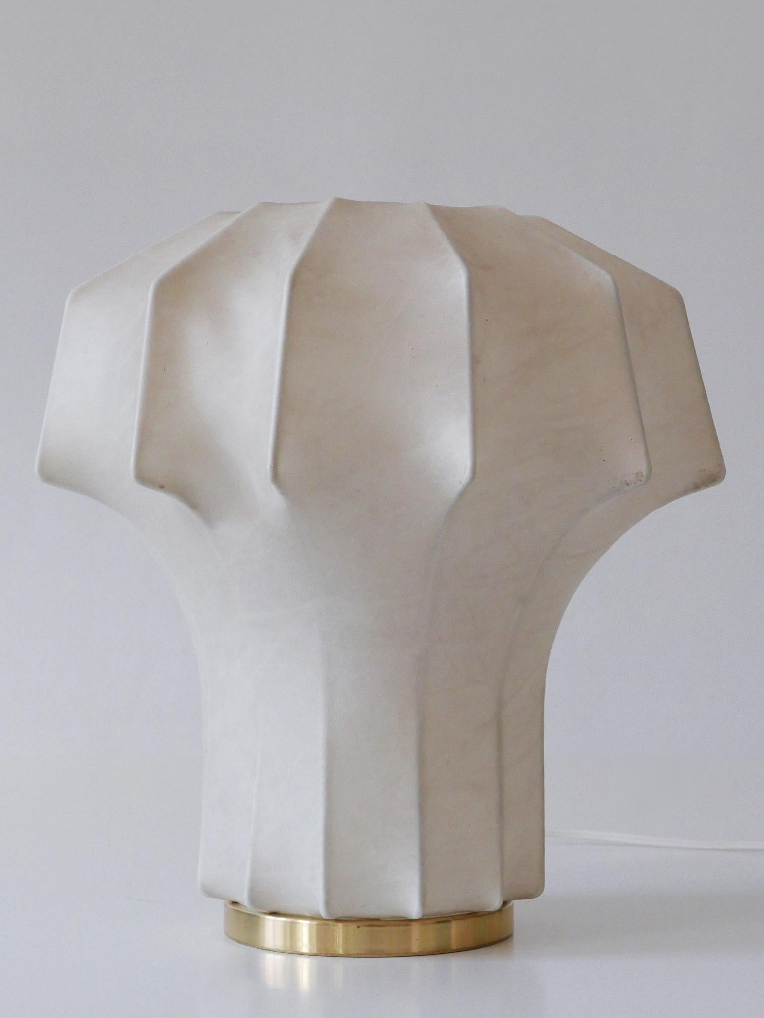 Rare & Elegant Mid-Century Modern Cocoon Table Lamp by Linus Bopp Germany 1960s For Sale 4