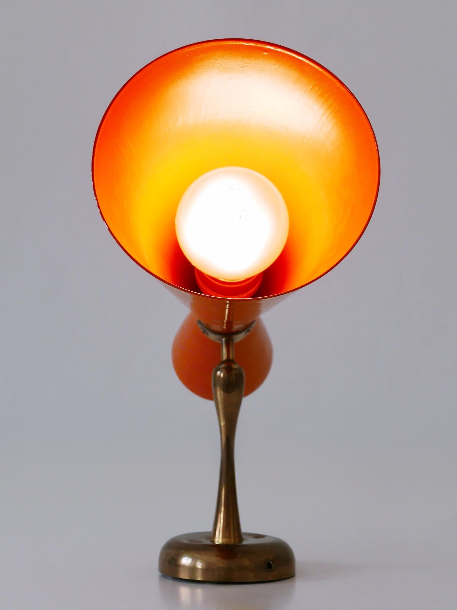 Raro y elegante candelabro o aplique diábolo moderno de mediados de siglo Alemania Años 50 mediados del siglo XX en venta