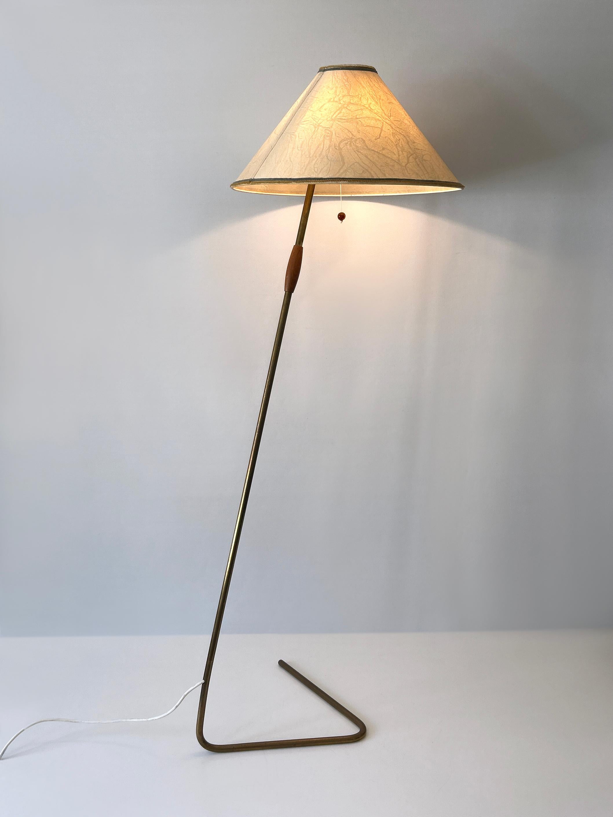 Rare et élégant lampadaire moderne du milieu du siècle 'Flamingo' par J.T. Kalmar 1960s en vente 5