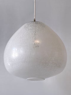 Rare 
Elegant Mid-Century Modern Pendant Lamp by Peill 
Putzler Germany 1950s