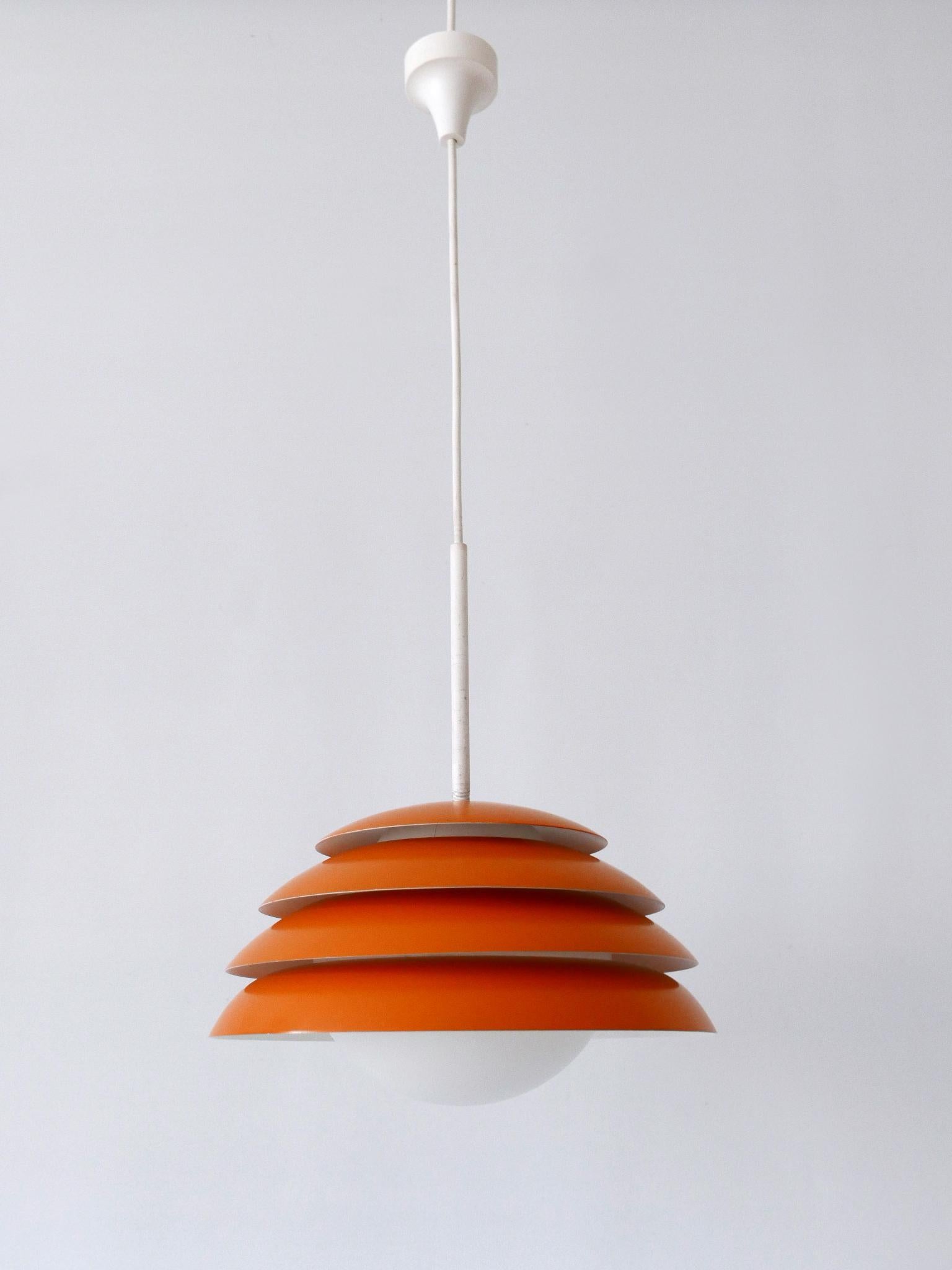 Mid-Century Modern Rare & Elegant Mid Century Modern Pendant Lamp or Hanging Light Germany 1960s For Sale