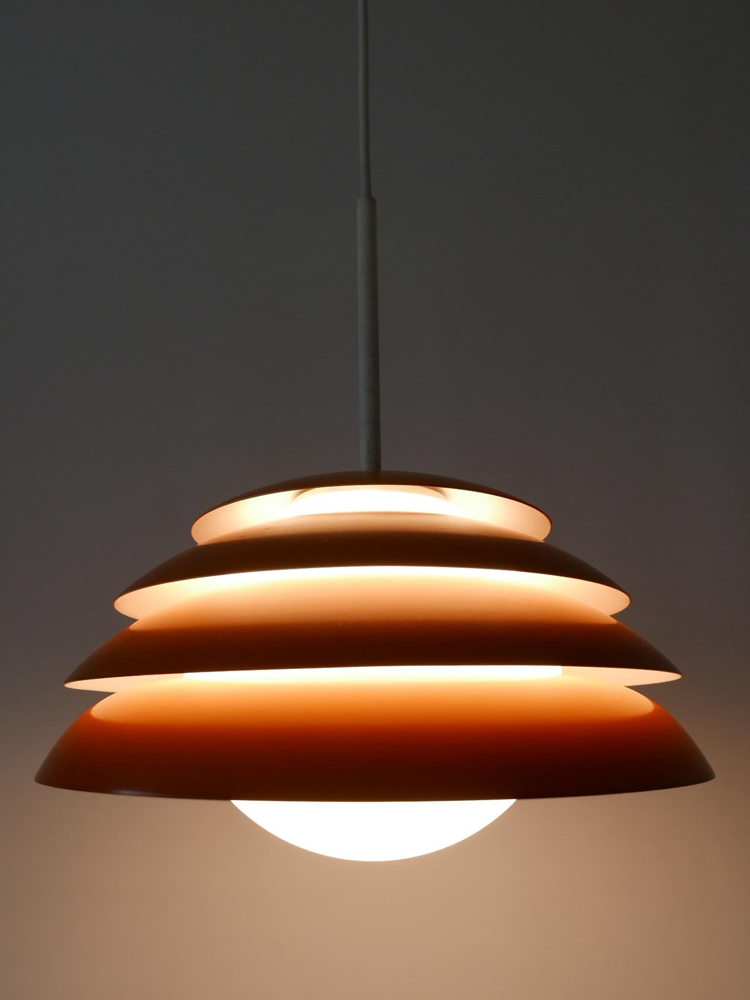 Rare & Elegant Mid Century Modern Pendant Lamp or Hanging Light Germany 1960s For Sale 1