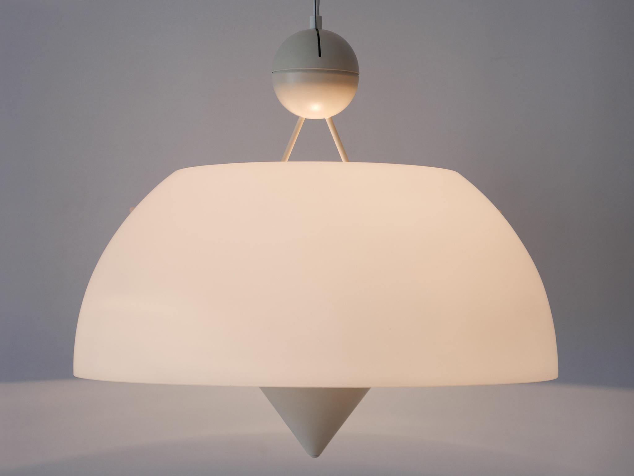 Rare & Elegant Mid-Century Modern Pendant Lamp or Hanging Light Italy 1970s For Sale 5