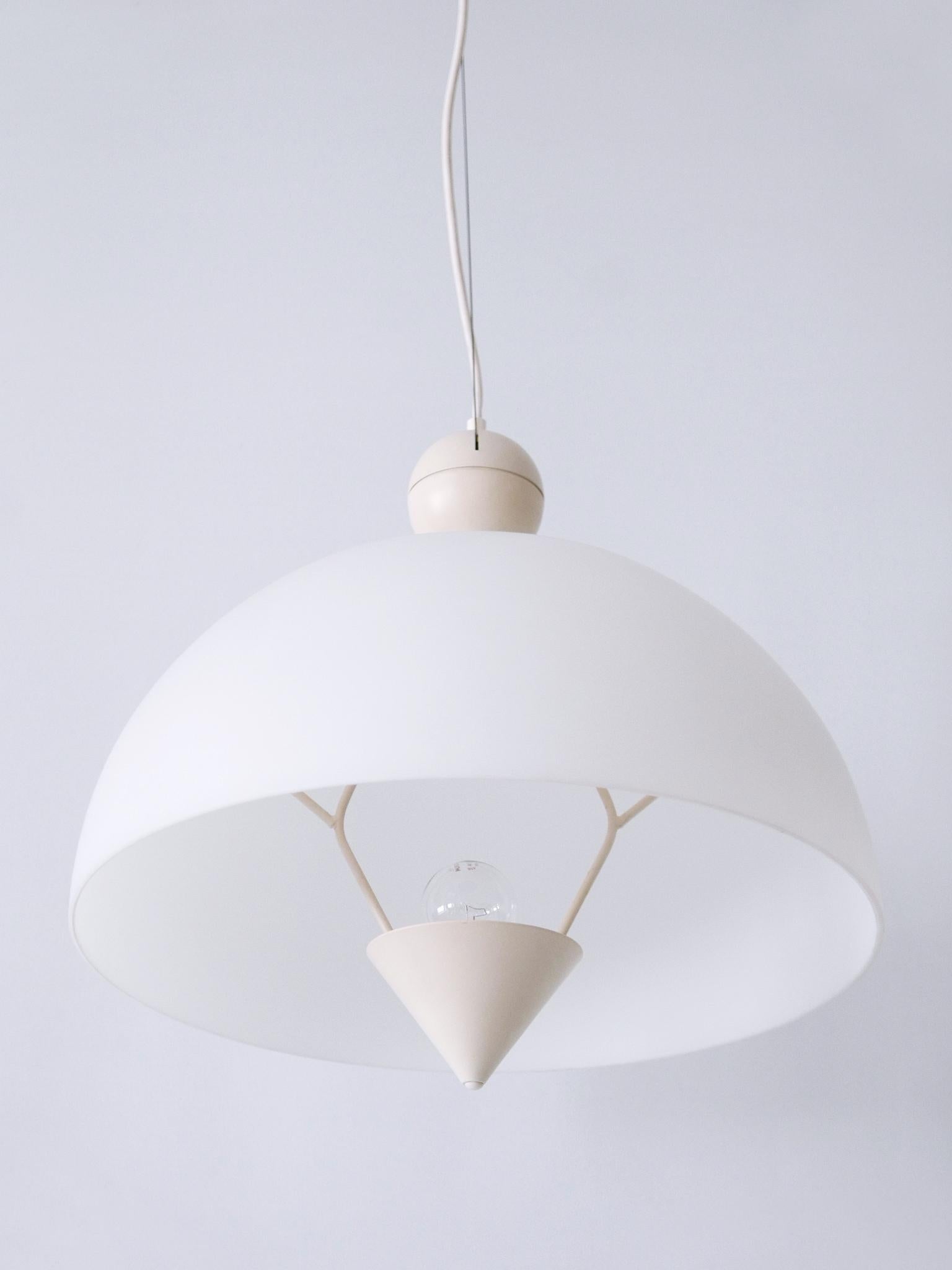 Rare & Elegant Mid-Century Modern Pendant Lamp or Hanging Light Italy 1970s For Sale 8