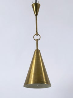 Rare & Elegant Mid Century Modern Perforated Brass Ceiling Lamp Sweden 1950s
