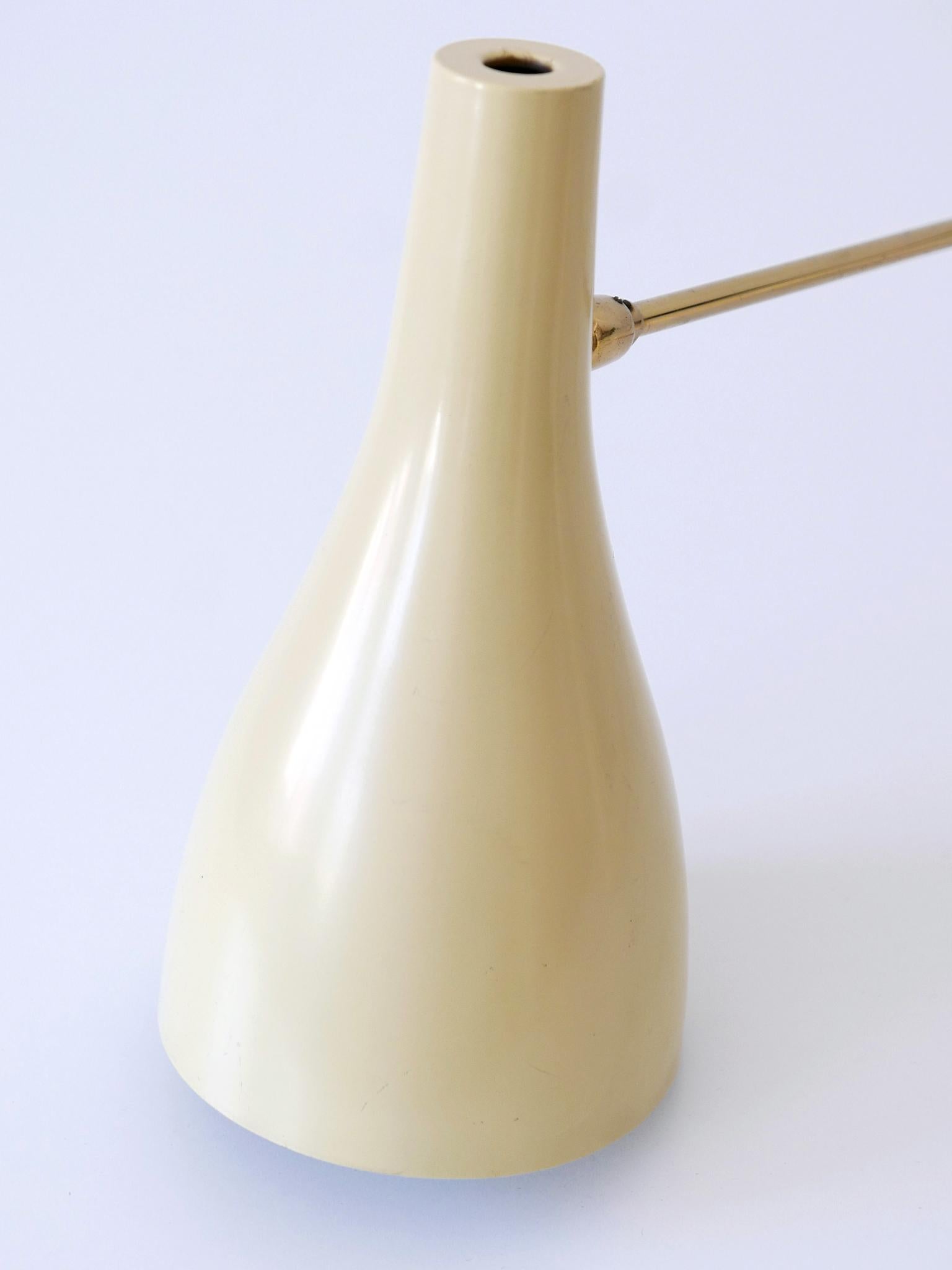 Rare & Elegant Mid Century Modern Wall Lamp '9590/28' by Cosack Germany 1950s For Sale 10