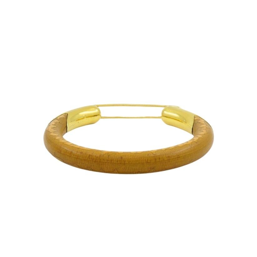Rare Elsa Peretti  for Tiffany & Co. Gold Lapis Lazuli Rattan Bracelet Cuenta en venta