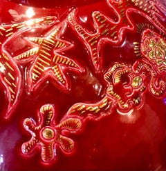 Raro jarrón de cerámica Emaux de Longwy de Garouste and Bonetti Limitado 1 de 5