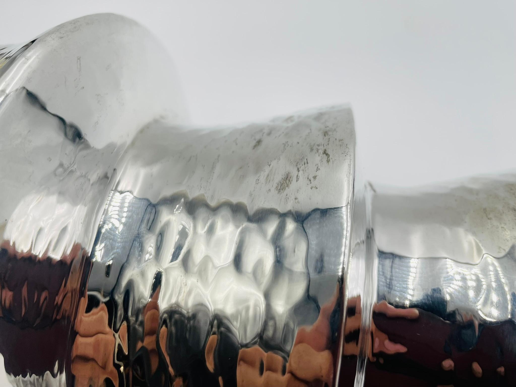 Raro vaso o portacandele scultoreo in argento di Emilia Castillo, messicano in vendita 7