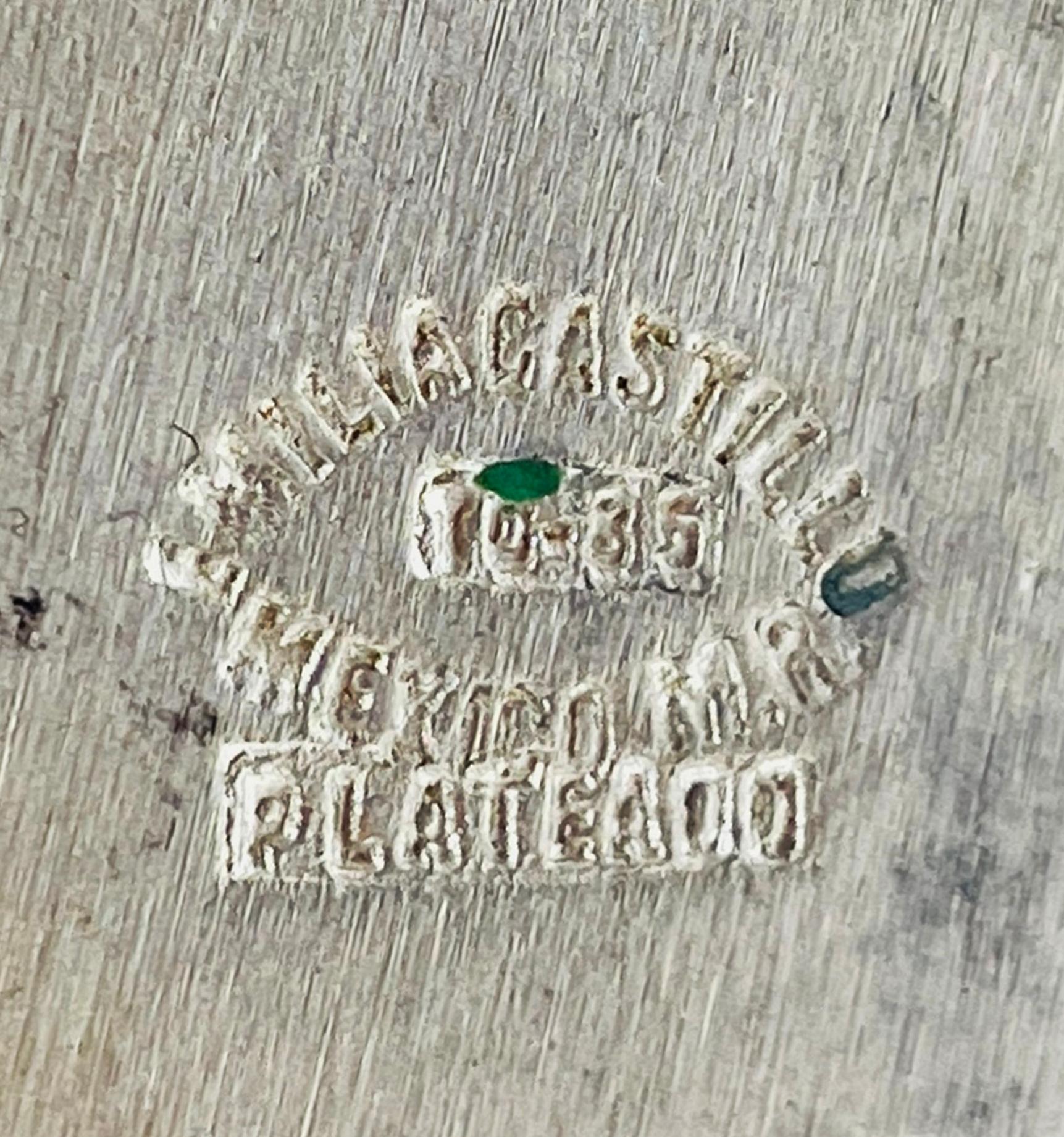 Rara brocca di Emilia Castillo placcata in argento con uccelli in onice e diaspro, Taxco Messico in vendita 12