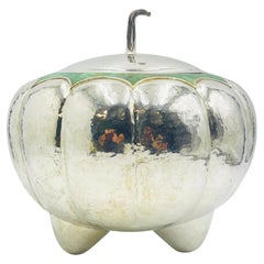 Rare Emilia Castillo Taxco Serving Covered "Pumpkin" Bowl, Mexican Modernism