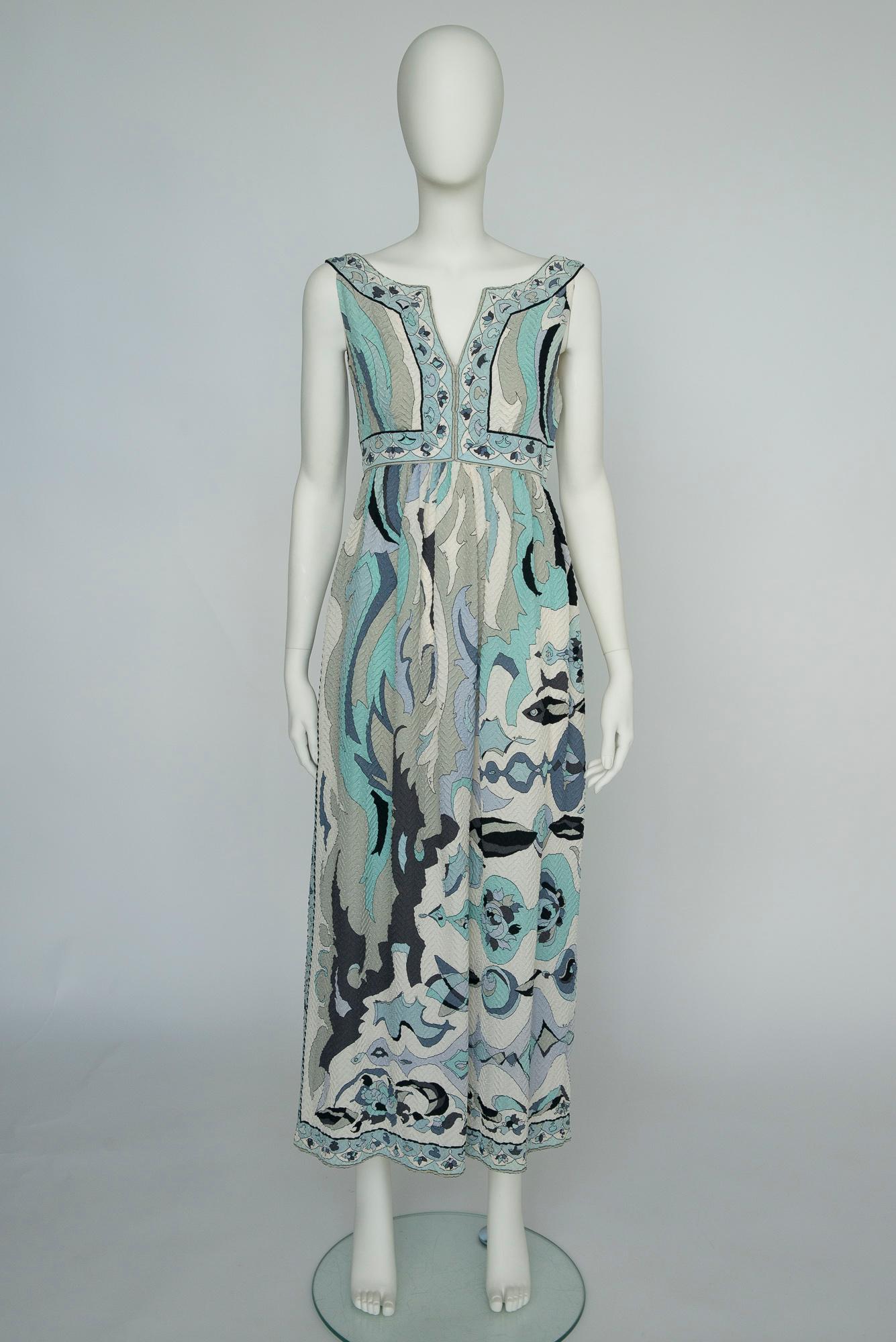 Rare Documented Emilio Pucci Fish Print Silk 
