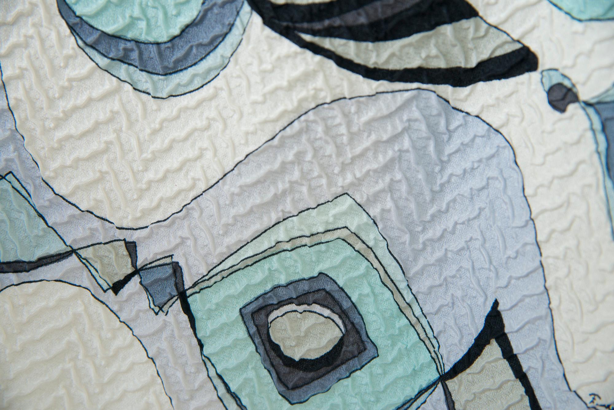 Rare Documented Emilio Pucci Fish Print Silk 