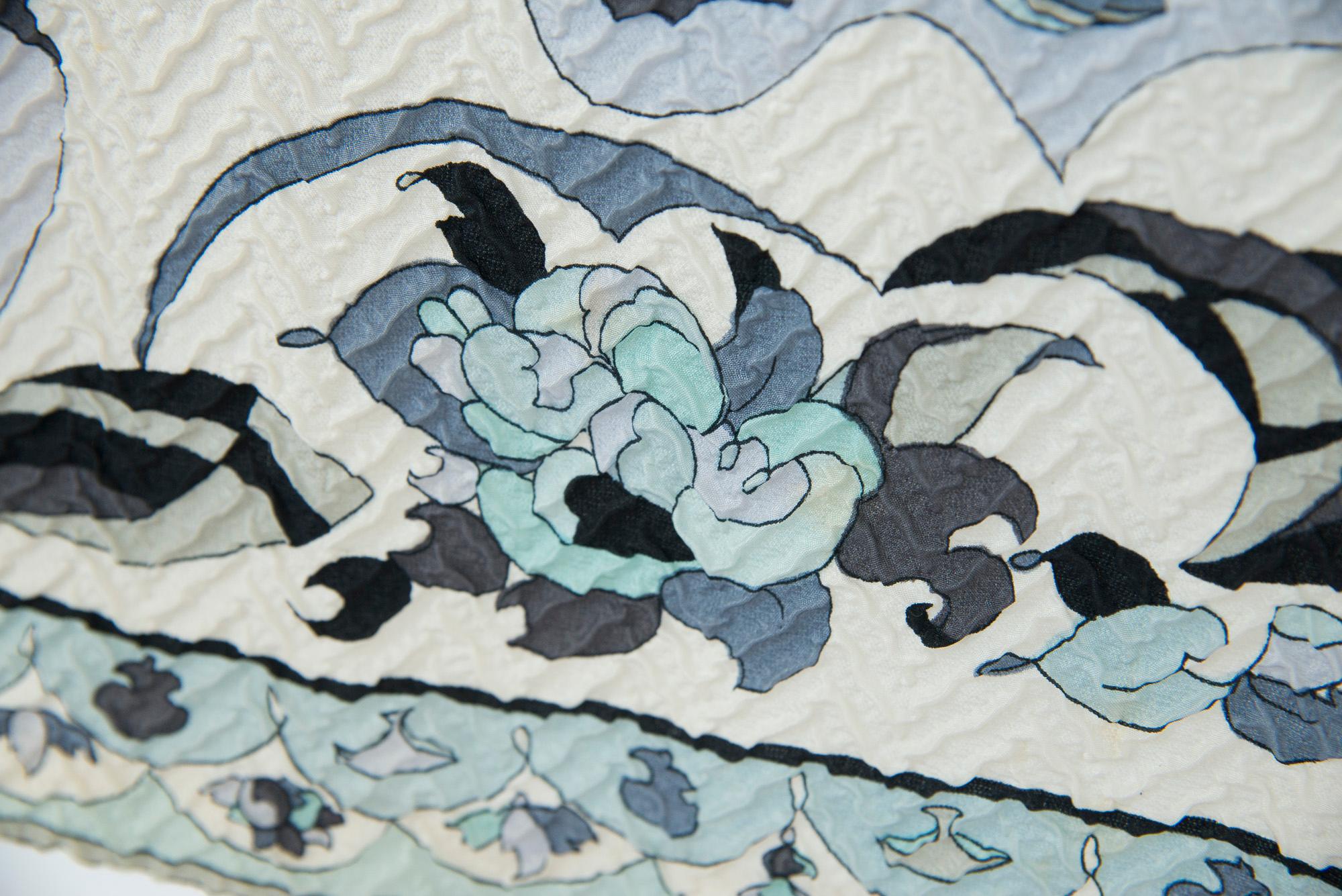 Rare Documented Emilio Pucci Fish Print Silk 