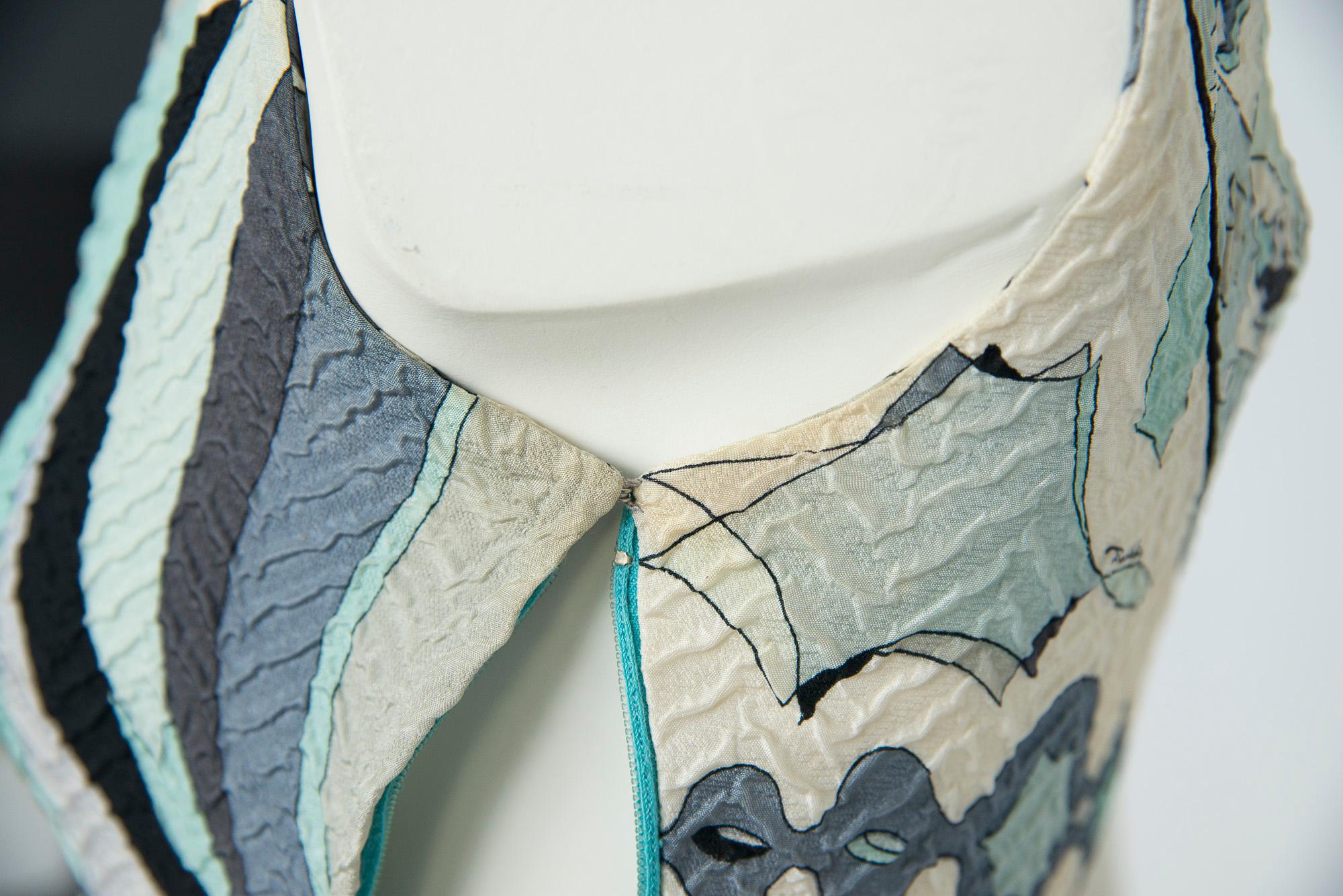 Rare Documented Emilio Pucci Fish Print Silk 