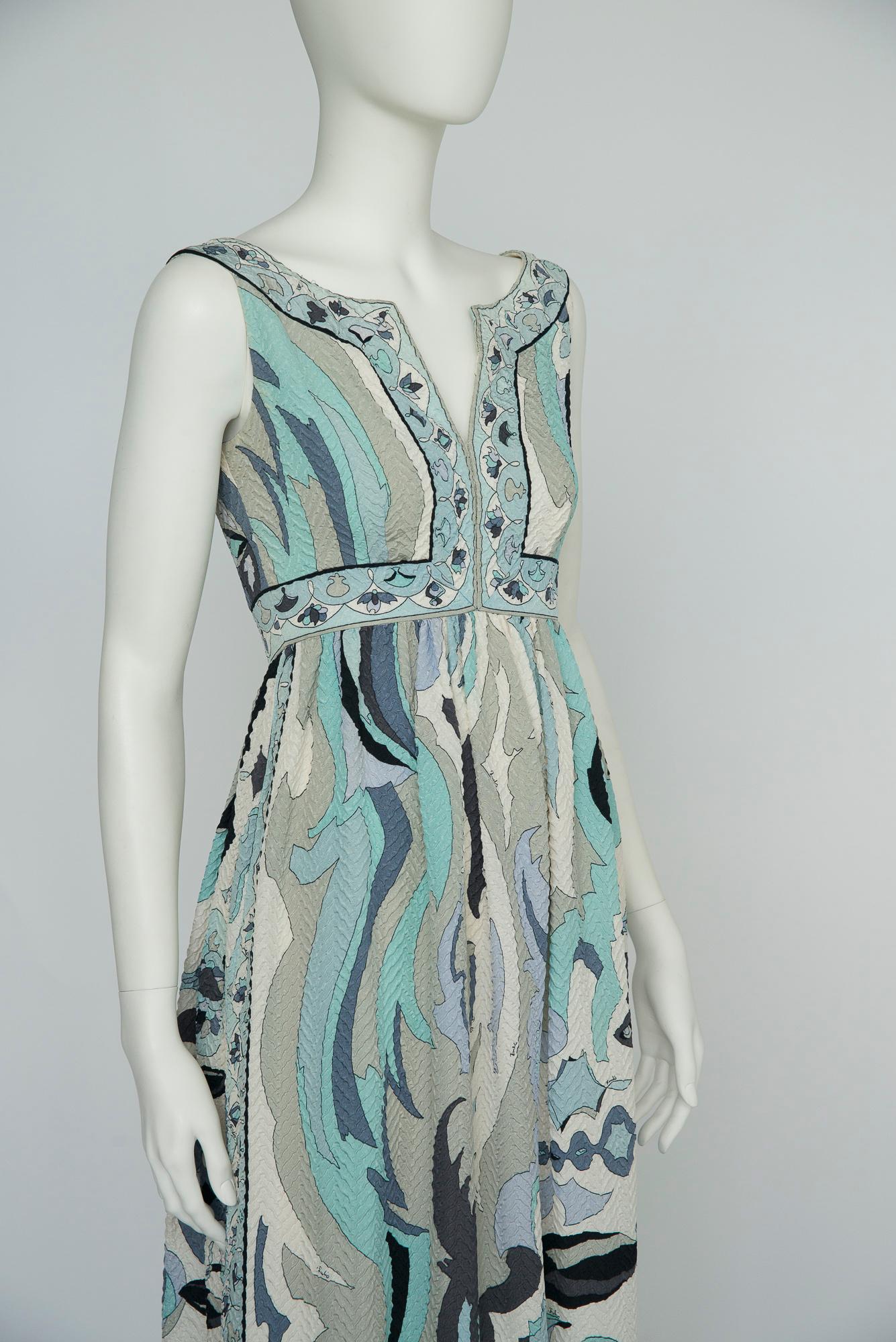 Rare Documented Emilio Pucci Fish Print Silk 