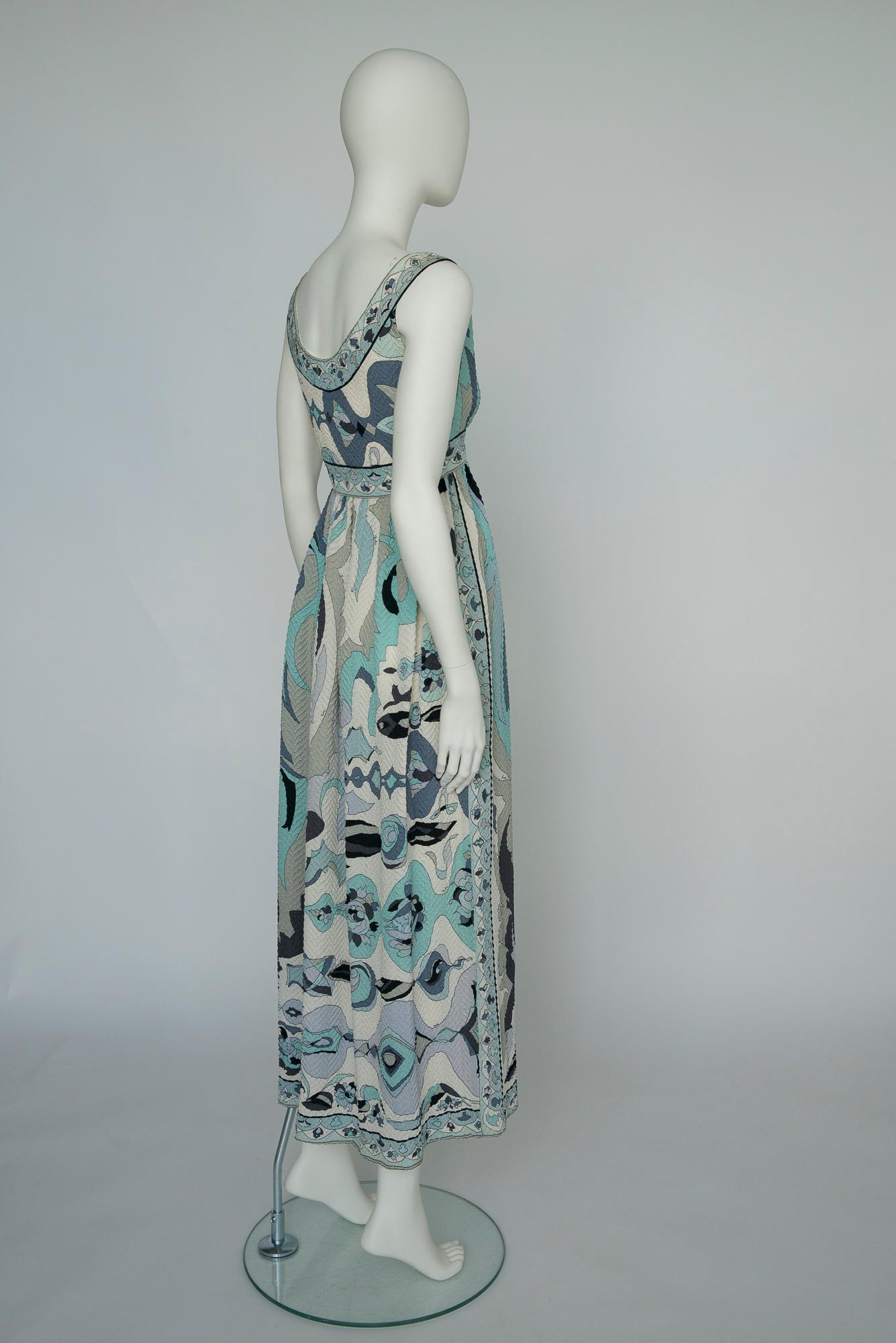 Rare Documented Emilio Pucci Fish Print Silk 
