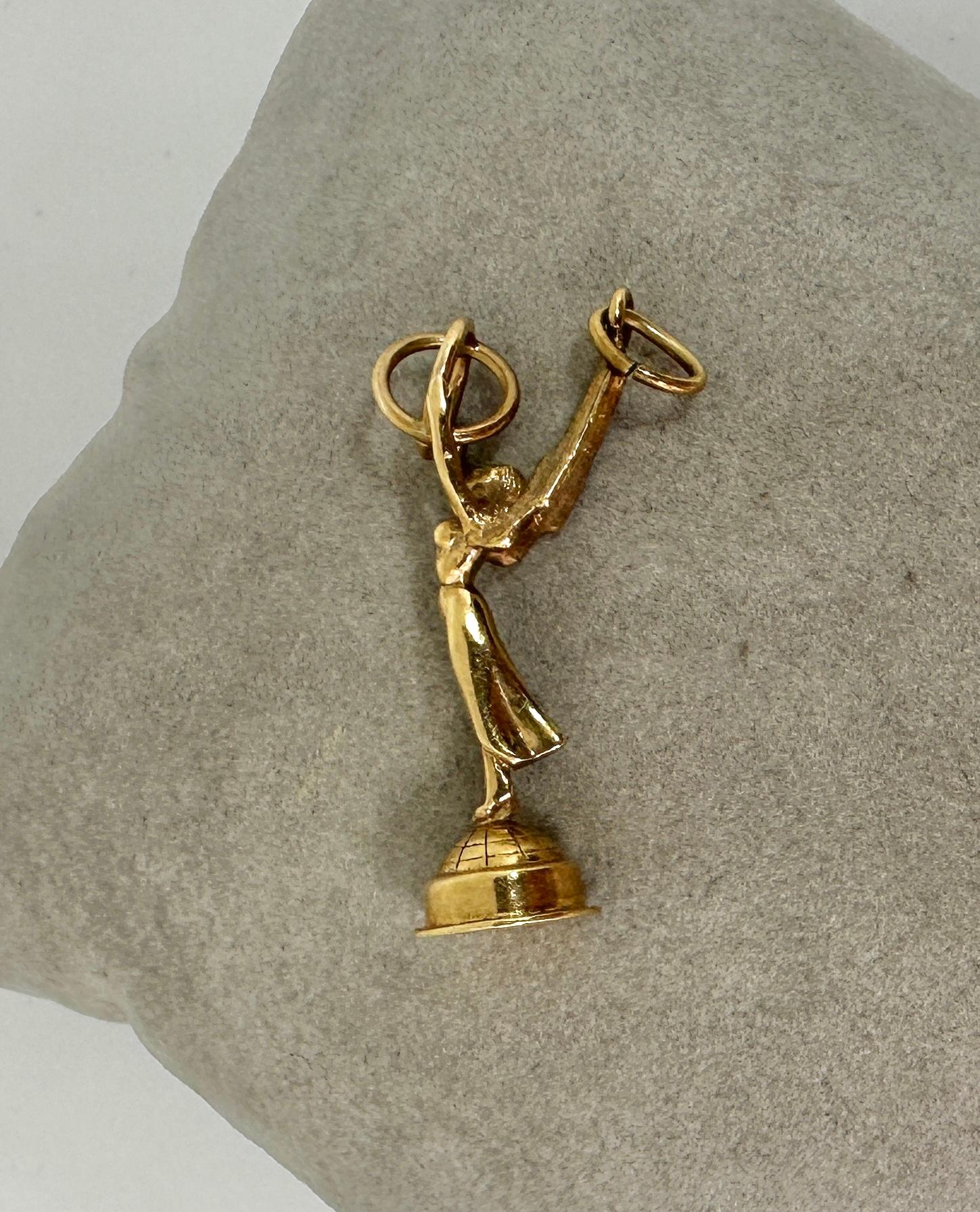 Rare Emmy Award Pendant Norman Lloyd Estate Hollywood Legend 14 Karat Gold For Sale 2