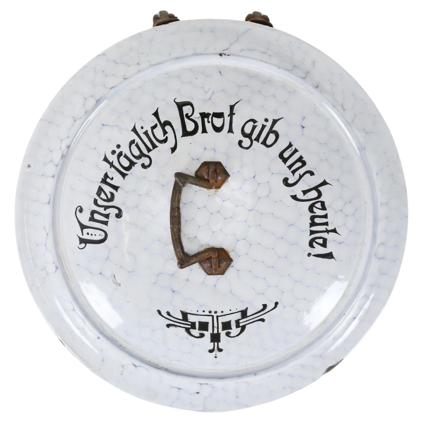 Rara panera esmaltada con motivo de panal, Alemania Década de 1910 en venta