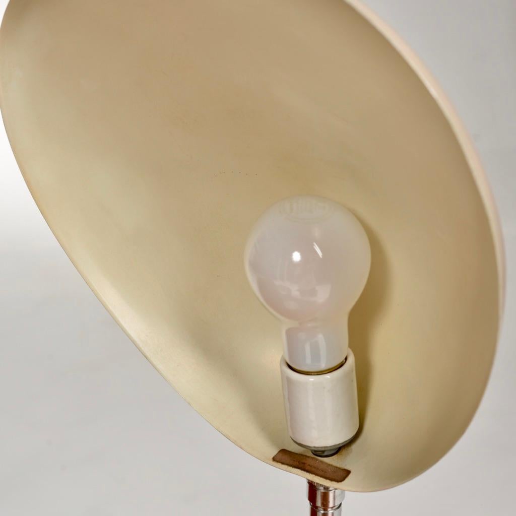 Rare Enameled Aluminum Cobra Table Lamp by Greta Magnusson Grossman For Sale 3