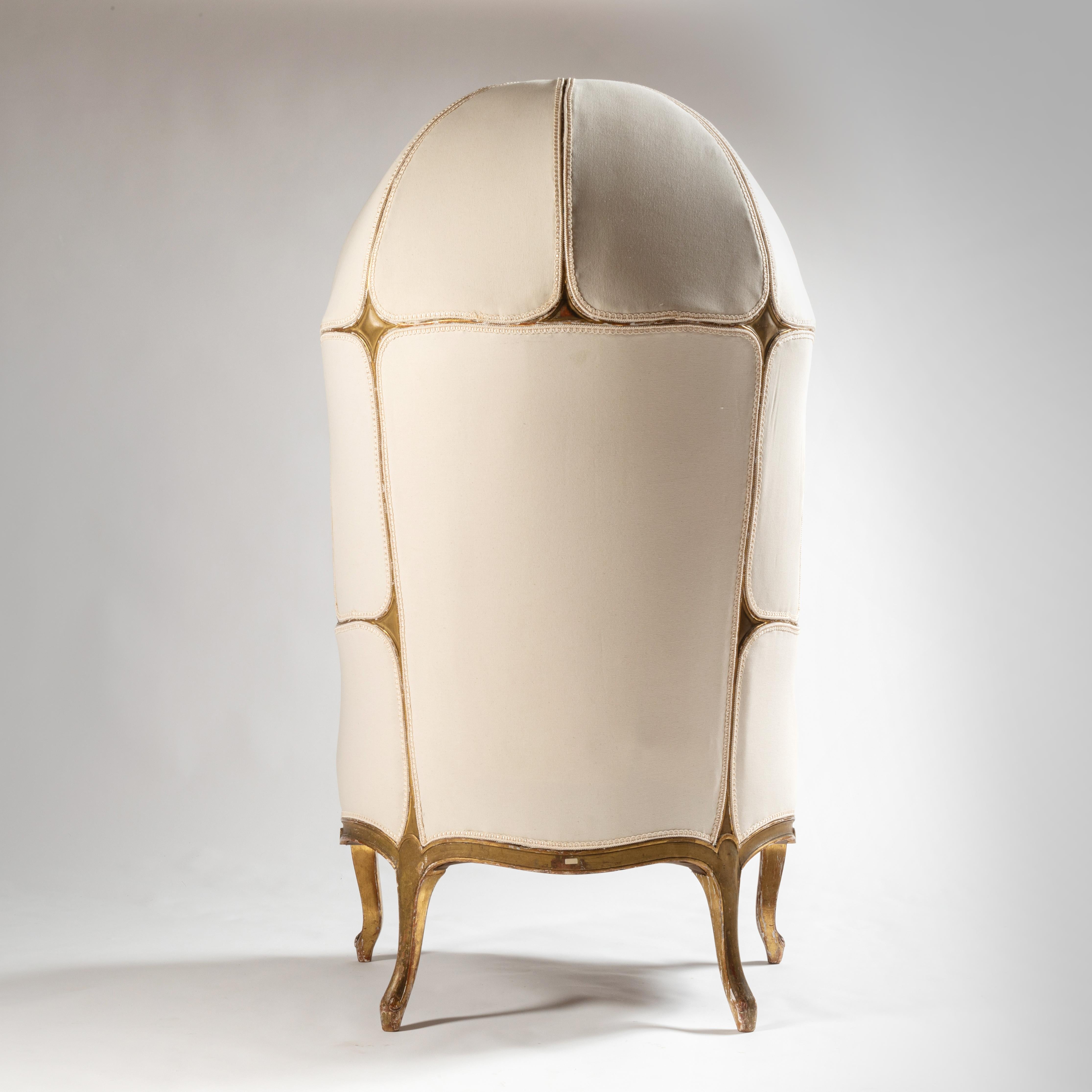 Bergère à dôme ou fauteuil carosse rare fin du 19ème siècle français 5