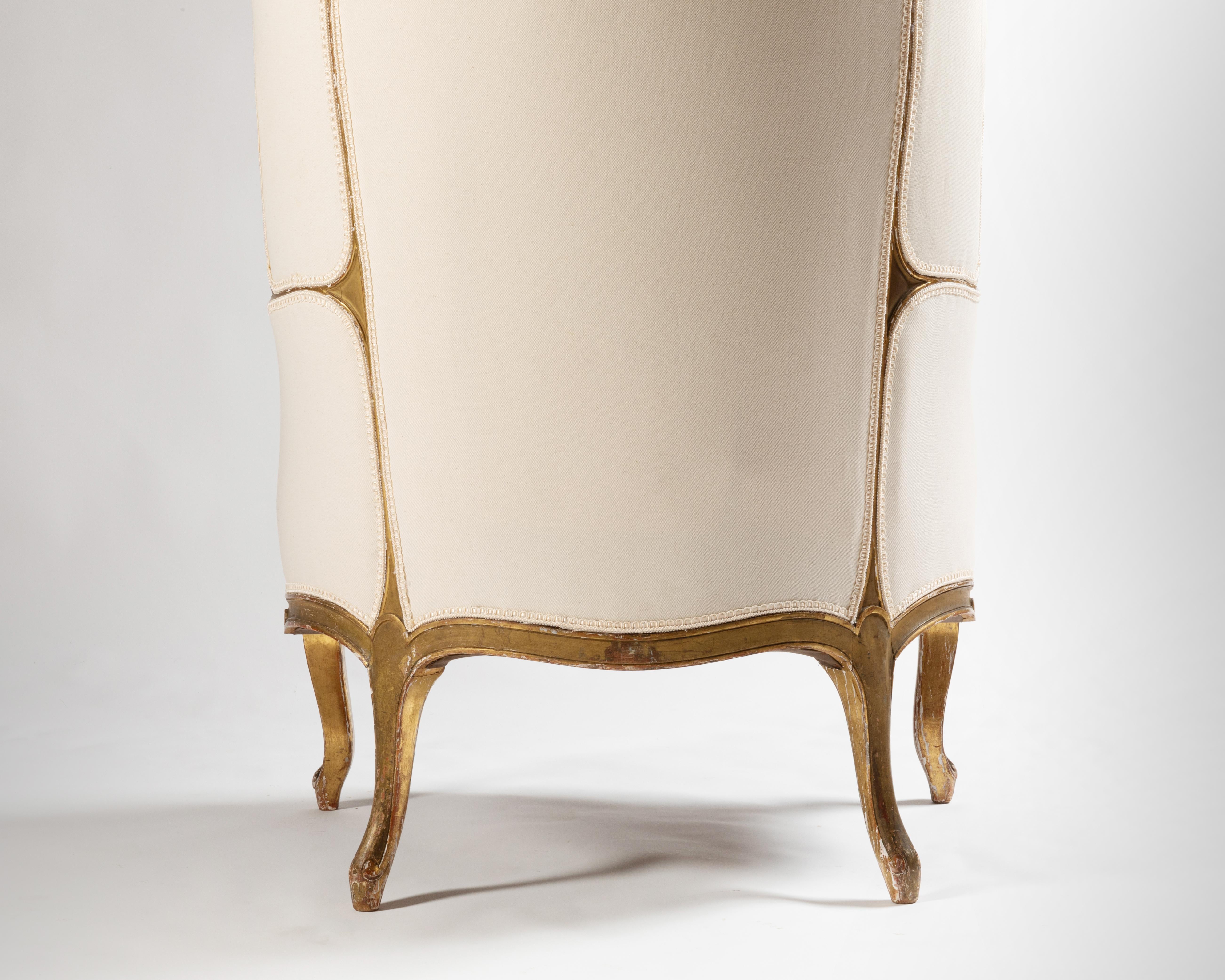 Bergère à dôme ou fauteuil carosse rare fin du 19ème siècle français 6