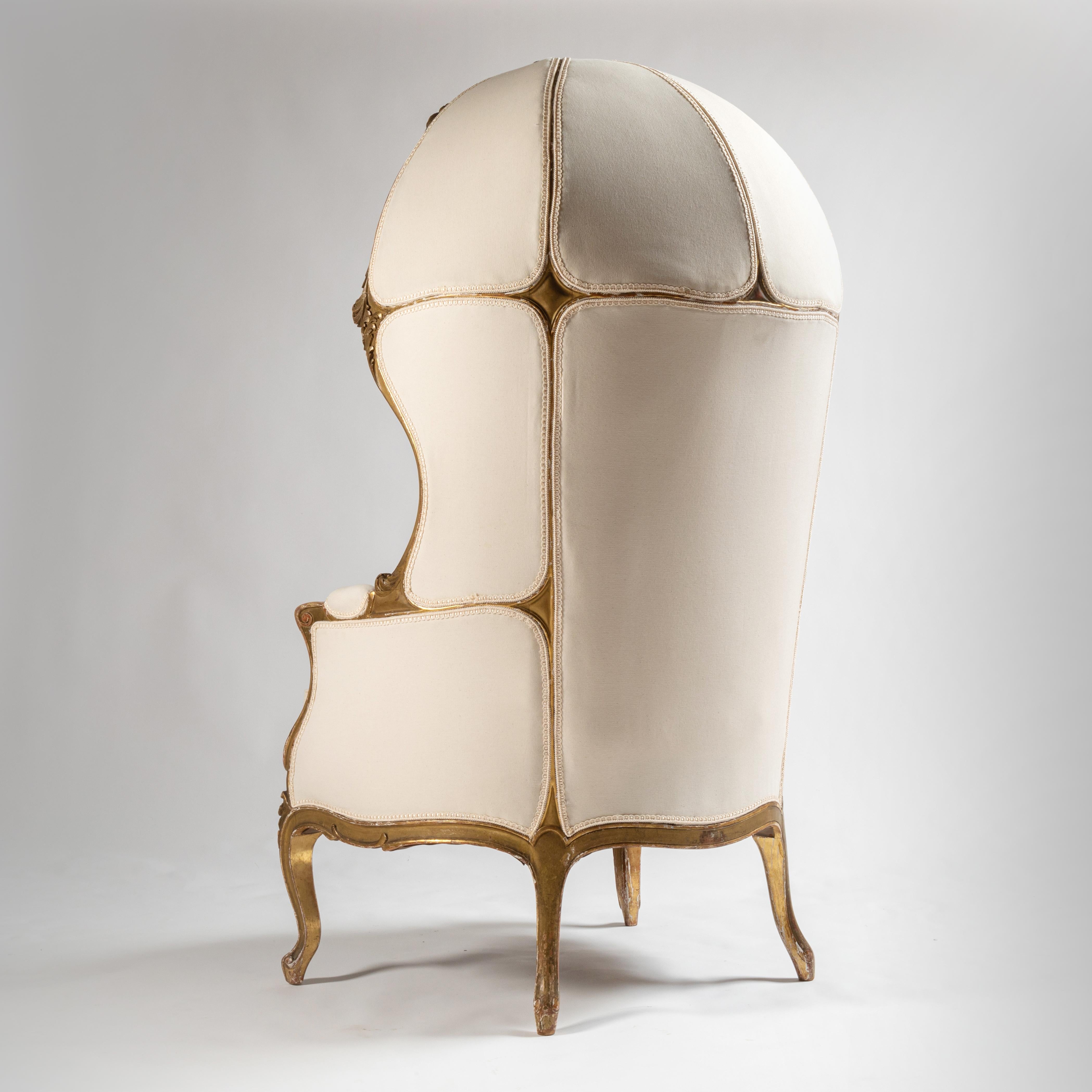 Bergère à dôme ou fauteuil carosse rare fin du 19ème siècle français 7