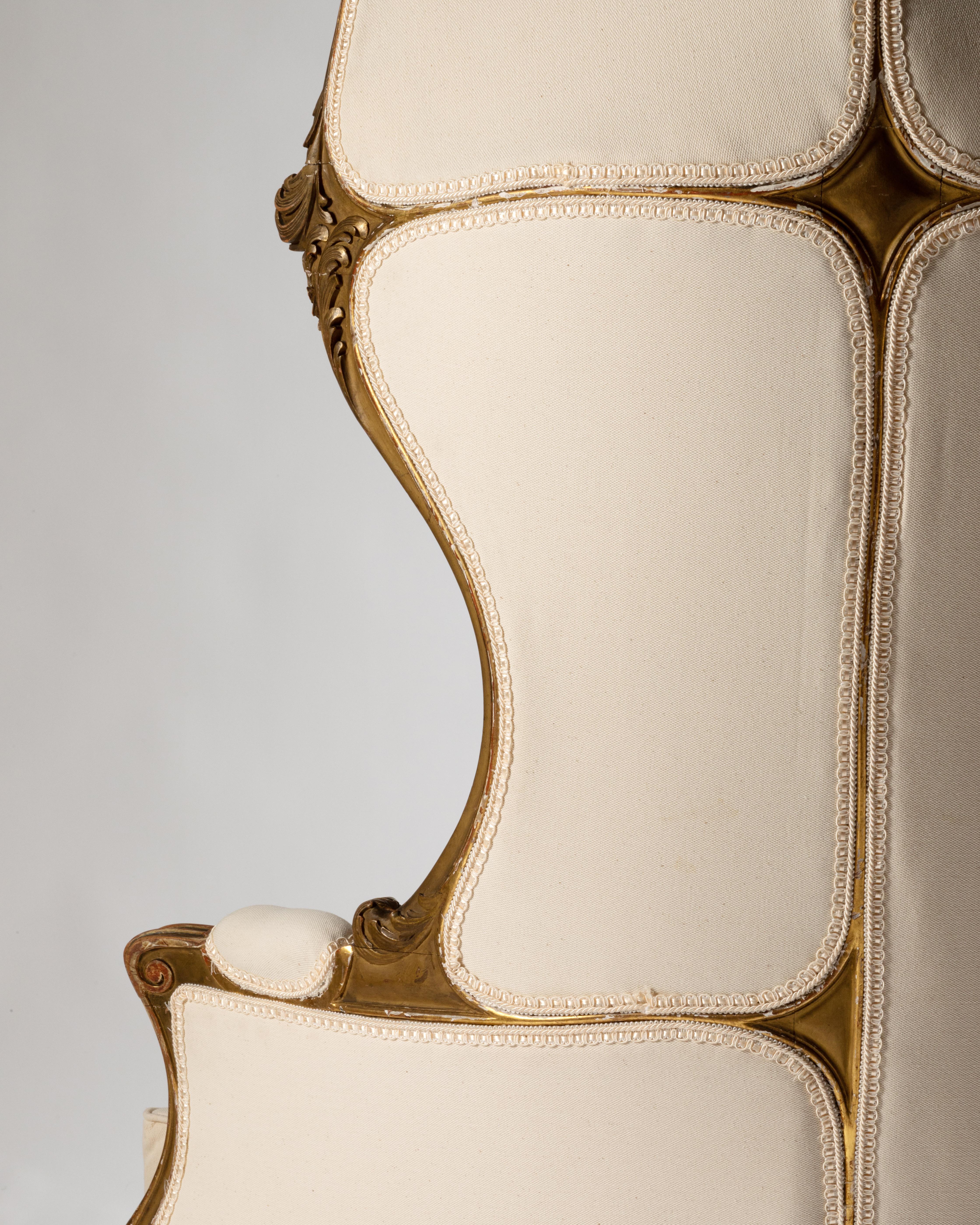 Bergère à dôme ou fauteuil carosse rare fin du 19ème siècle français 8