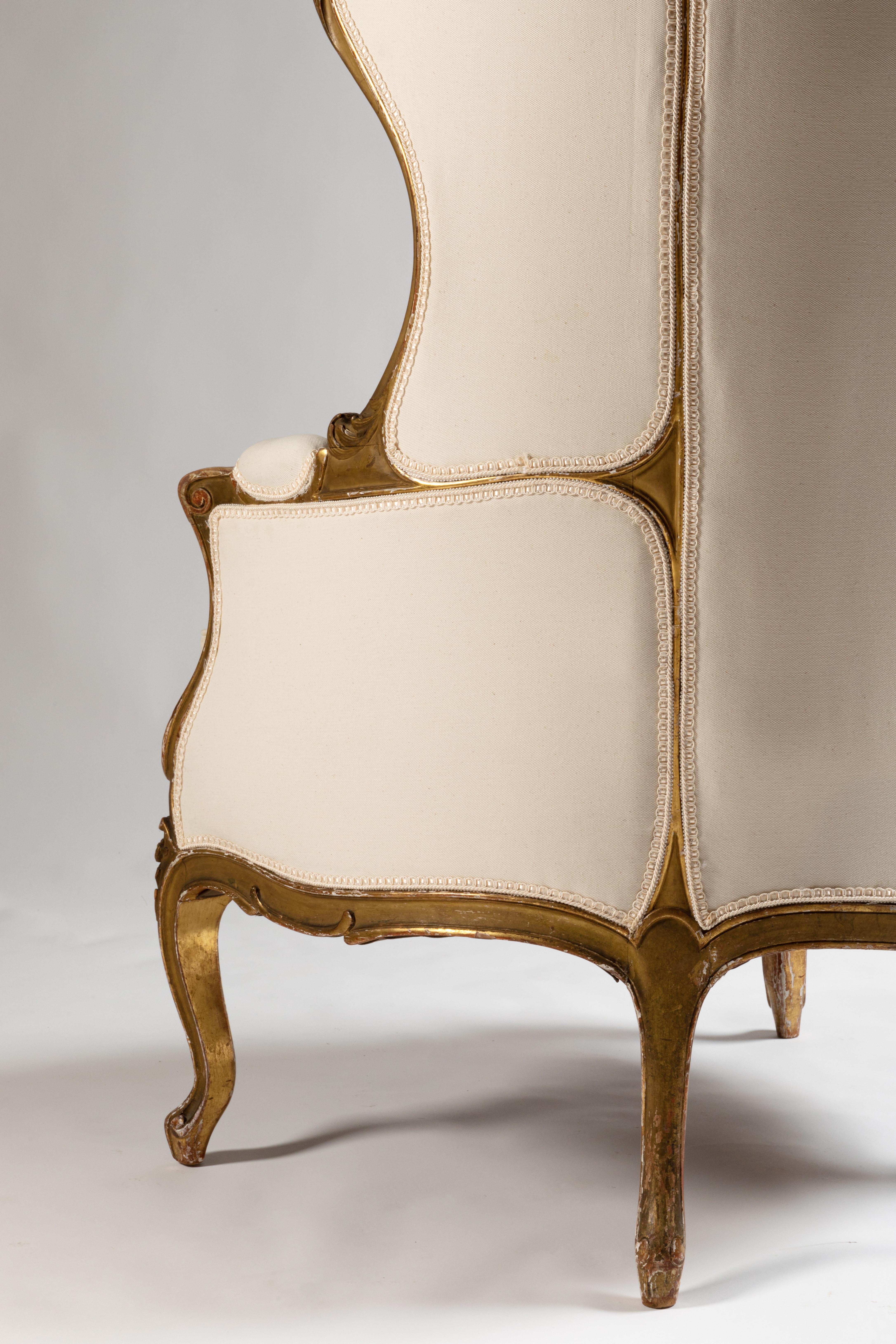 Bergère à dôme ou fauteuil carosse rare fin du 19ème siècle français 9