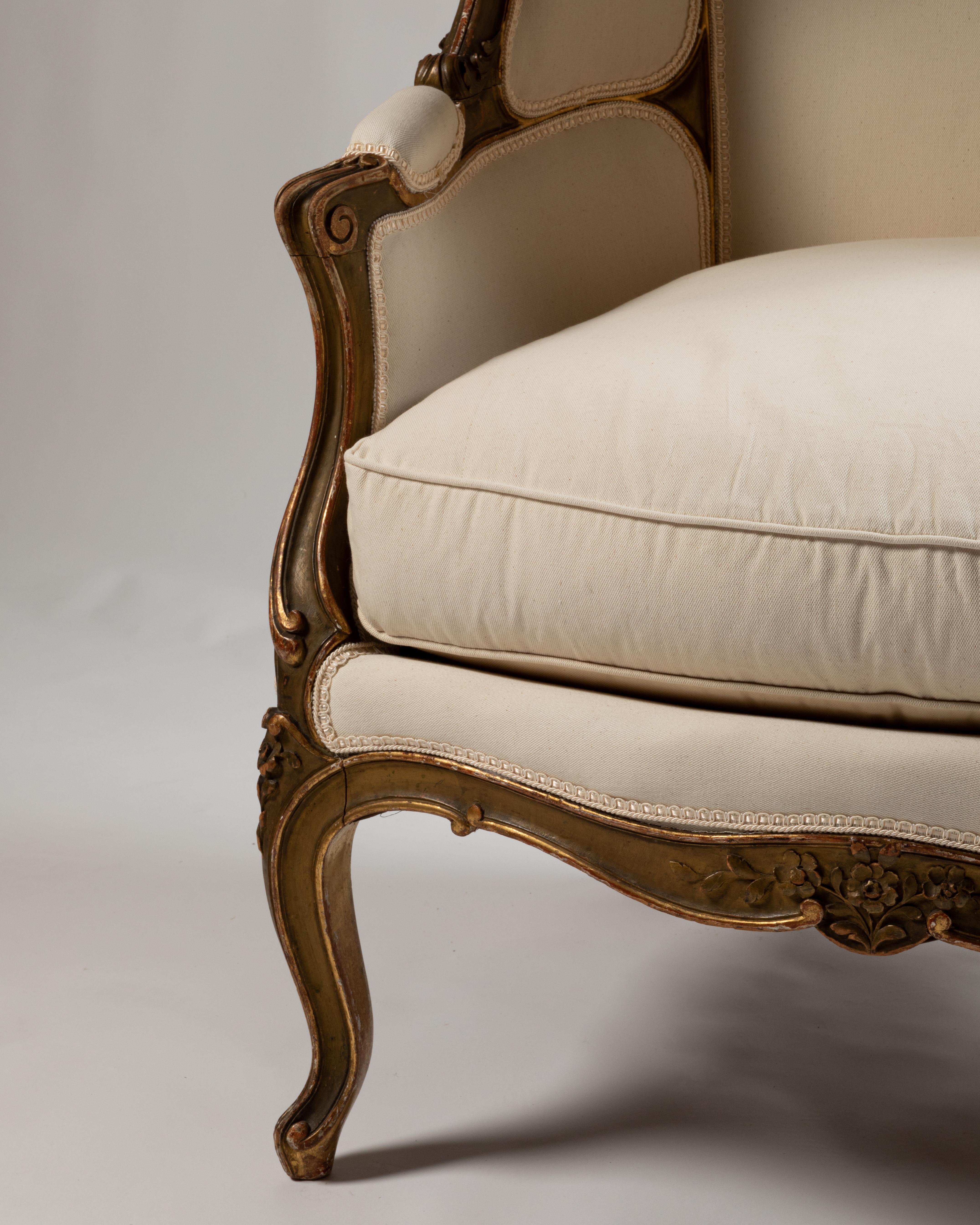 Bergère à dôme ou fauteuil carosse rare fin du 19ème siècle français Bon état à Paris, FR