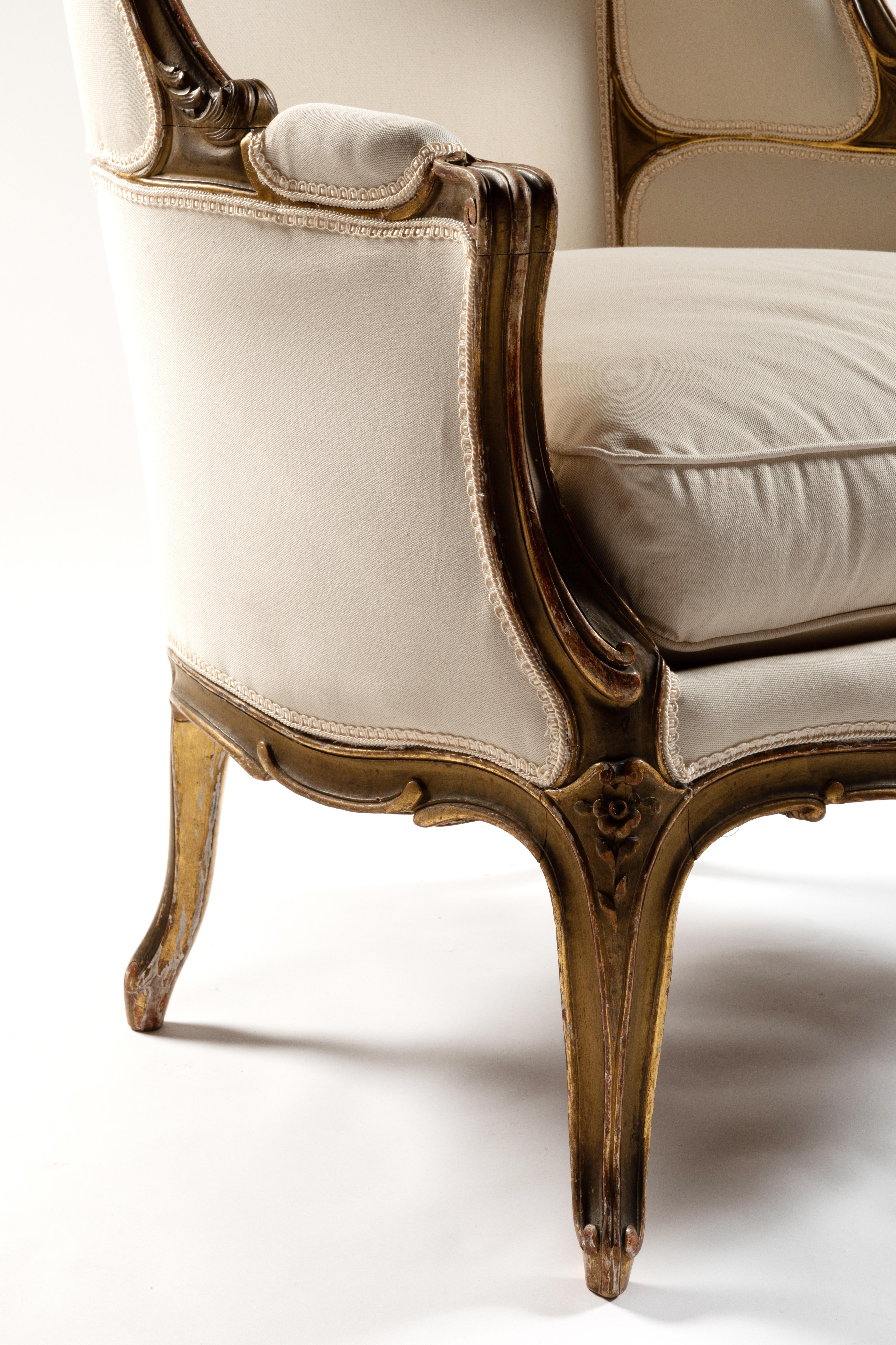 Bergère à dôme ou fauteuil carosse rare fin du 19ème siècle français 3