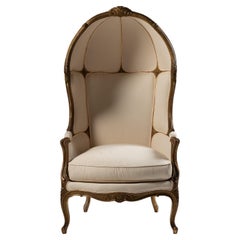 Bergère à dôme ou fauteuil carosse rare fin du 19ème siècle français