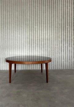 Rare enemal & copper coffee table