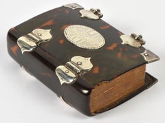 Rare English 18th Cent. Tortoise Shell and Silver Covered Book of Common Prayer