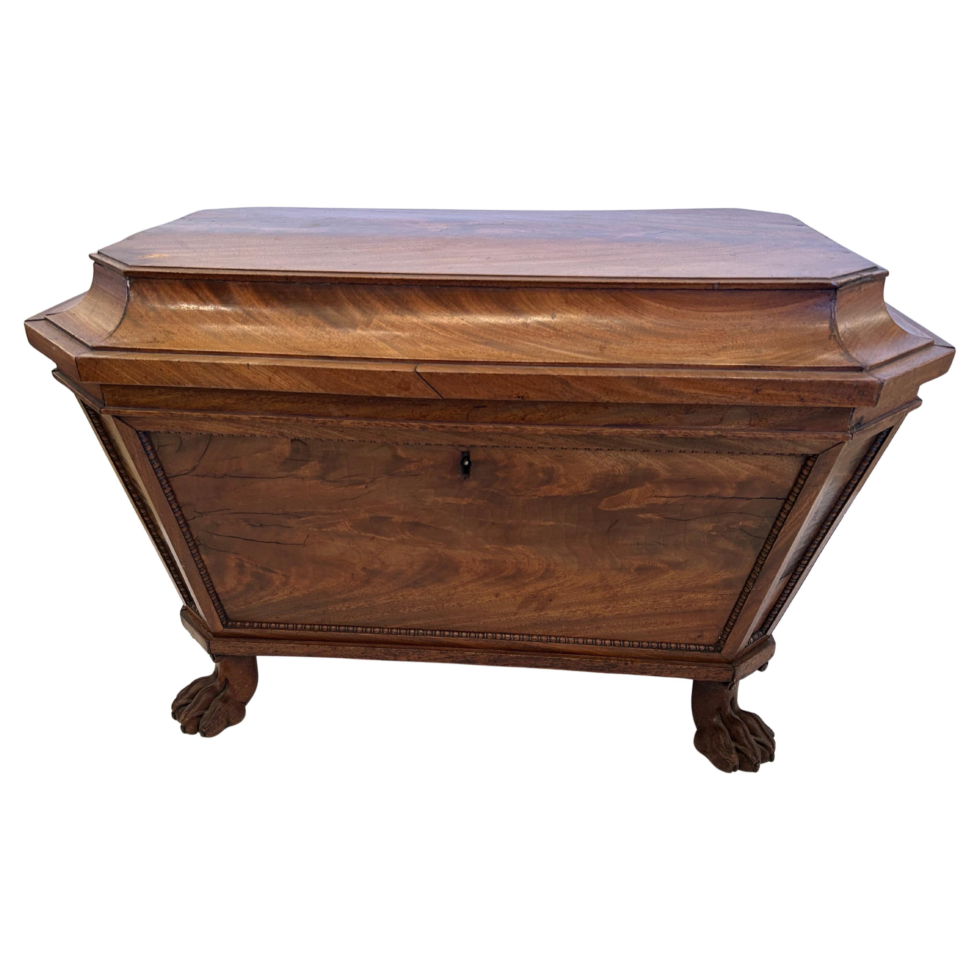 Rare English 19th Century Regency Cellarette Wine Cooler