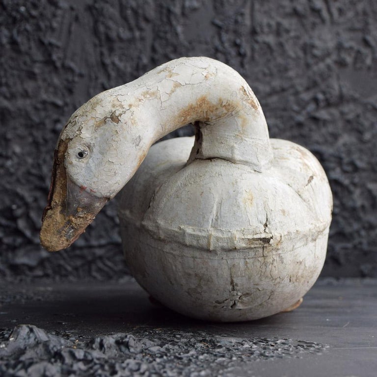 Rare English Folk Art Papier Mâché Decoy Goose at 1stDibs