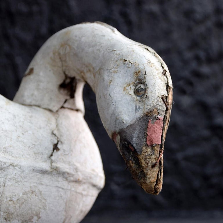 Rare English Folk Art Papier Mâché Decoy Goose at 1stDibs