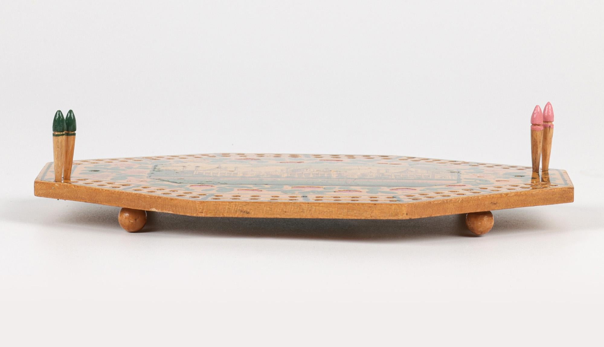 Britannique Rare table de cribbage octogonale du Brighton Pavilion de l'époque géorgienne anglaise en vente