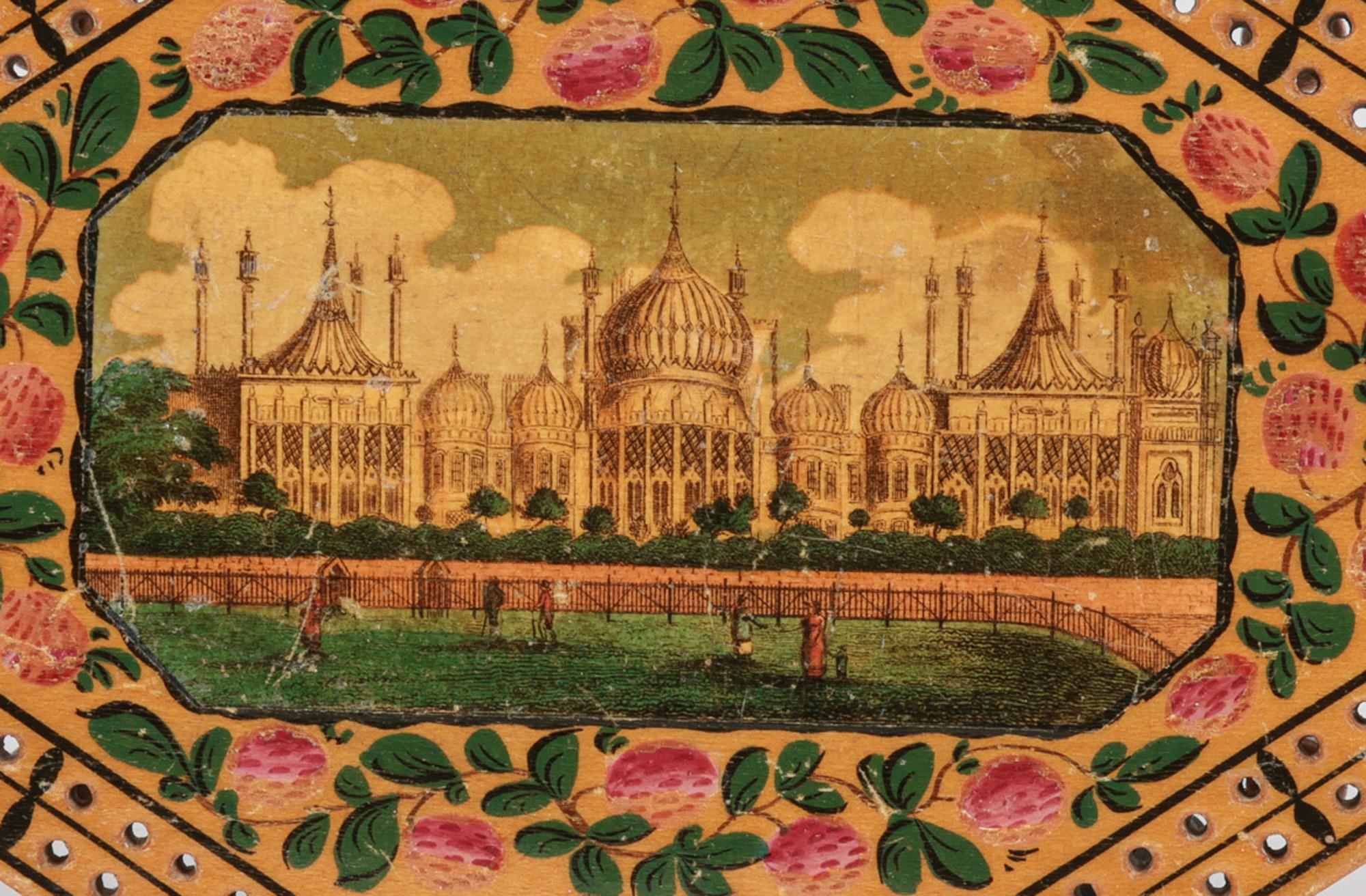 Fait main Rare table de cribbage octogonale du Brighton Pavilion de l'époque géorgienne anglaise en vente