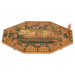 Rare table de cribbage octogonale du Brighton Pavilion de l'époque géorgienne anglaise