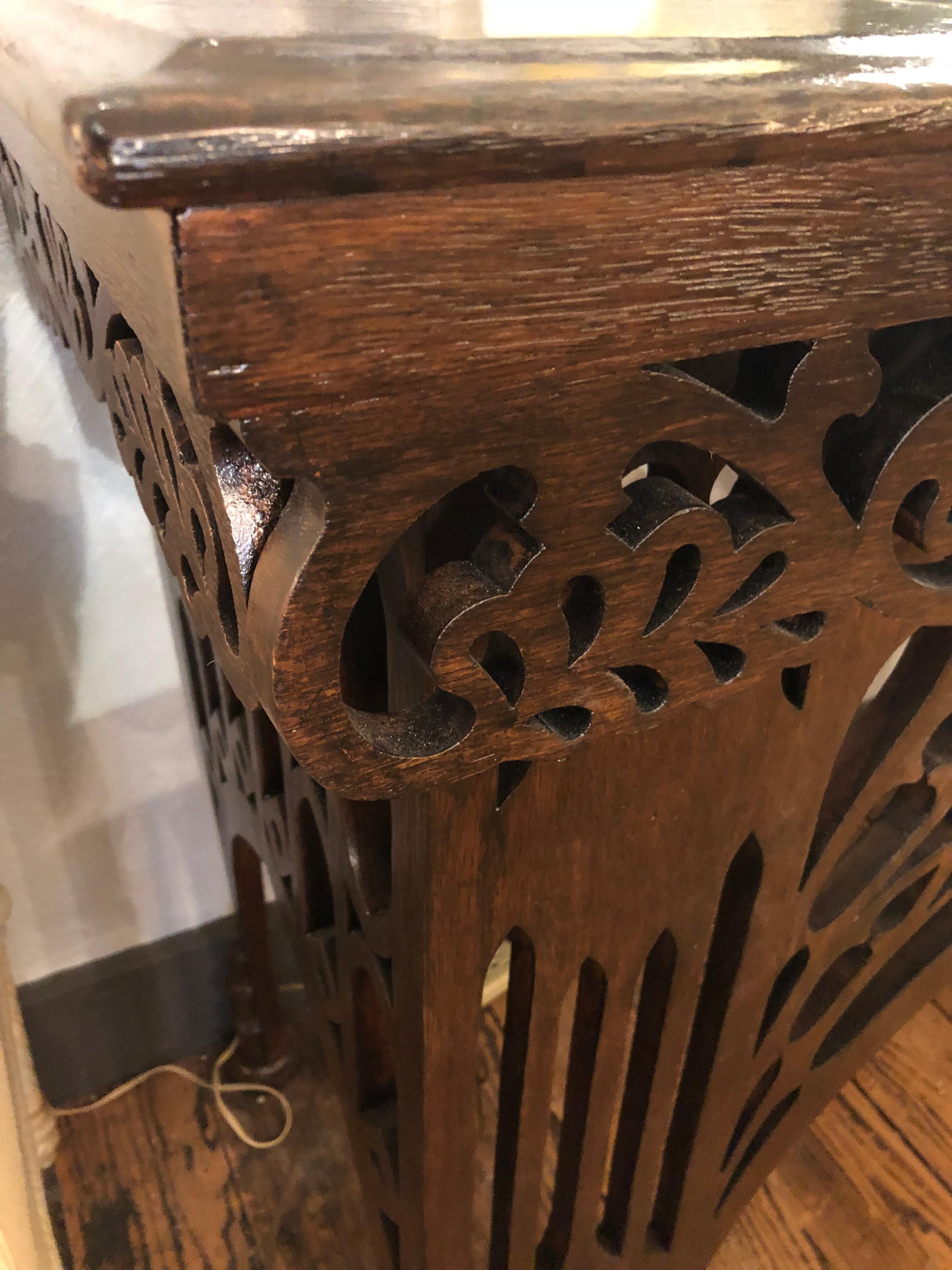 Rare English Gothic Revival Console For Sale 2