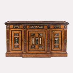 Rare English 'Grand Tour' Cabinet with 18th Century Italian Pietra Dura Panels