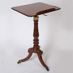 Rare English Regency Period Mahogany Adjustable Reading Table, circa 1820