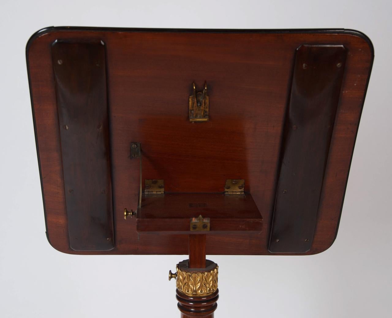 Rare English Regency Period Mahogany Adjustable Reading Table, circa 1820 For Sale 3