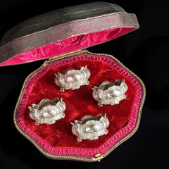 Rare English Salt Cellars by WALKER & HALL, Sheffield