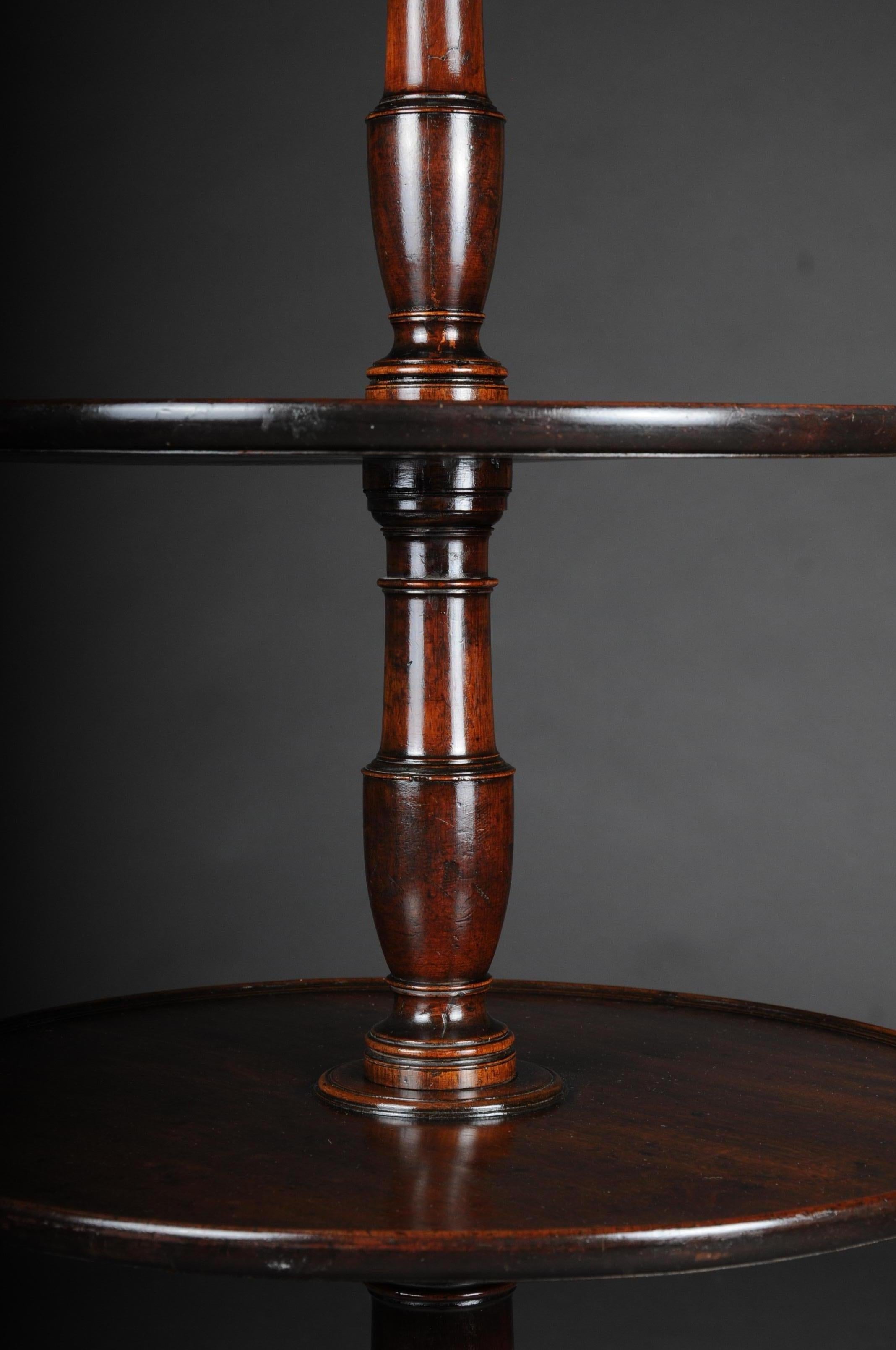 Rare English Side Table or Étagère, Victorian 19th Century Mahogany 5