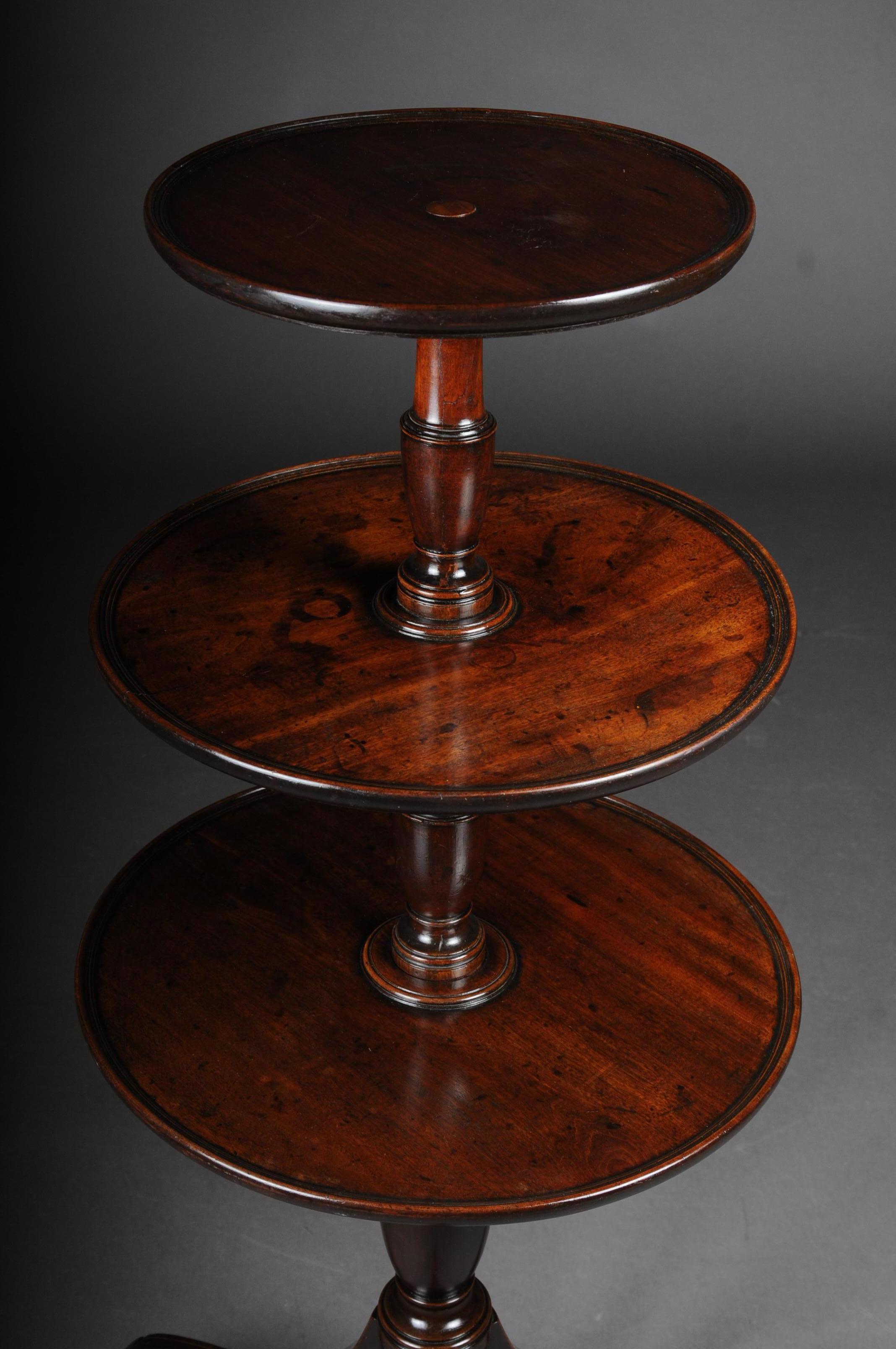 Rare English Side Table or Étagère, Victorian 19th Century Mahogany For Sale 8