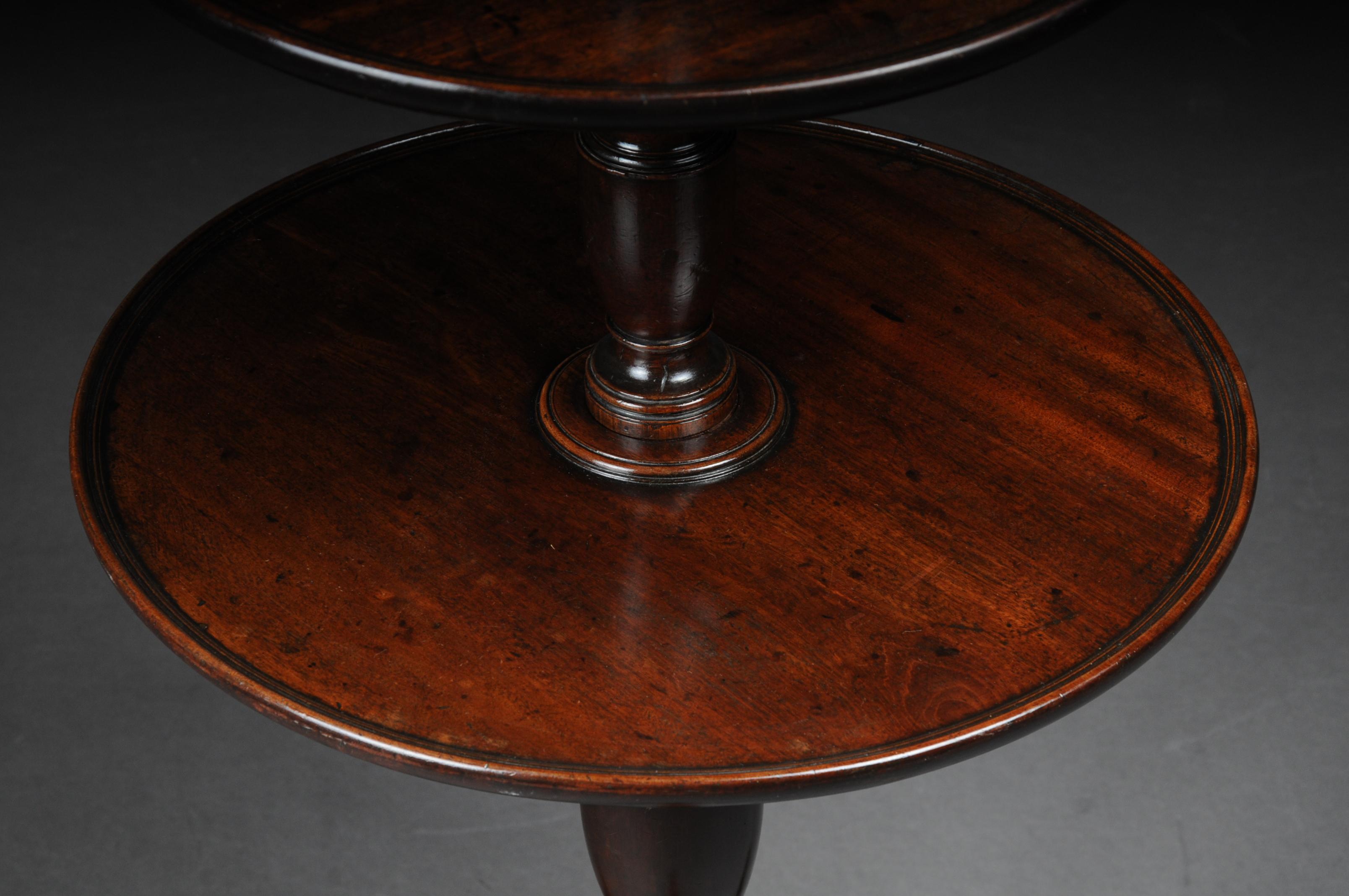 Rare English Side Table or Étagère, Victorian 19th Century Mahogany For Sale 11