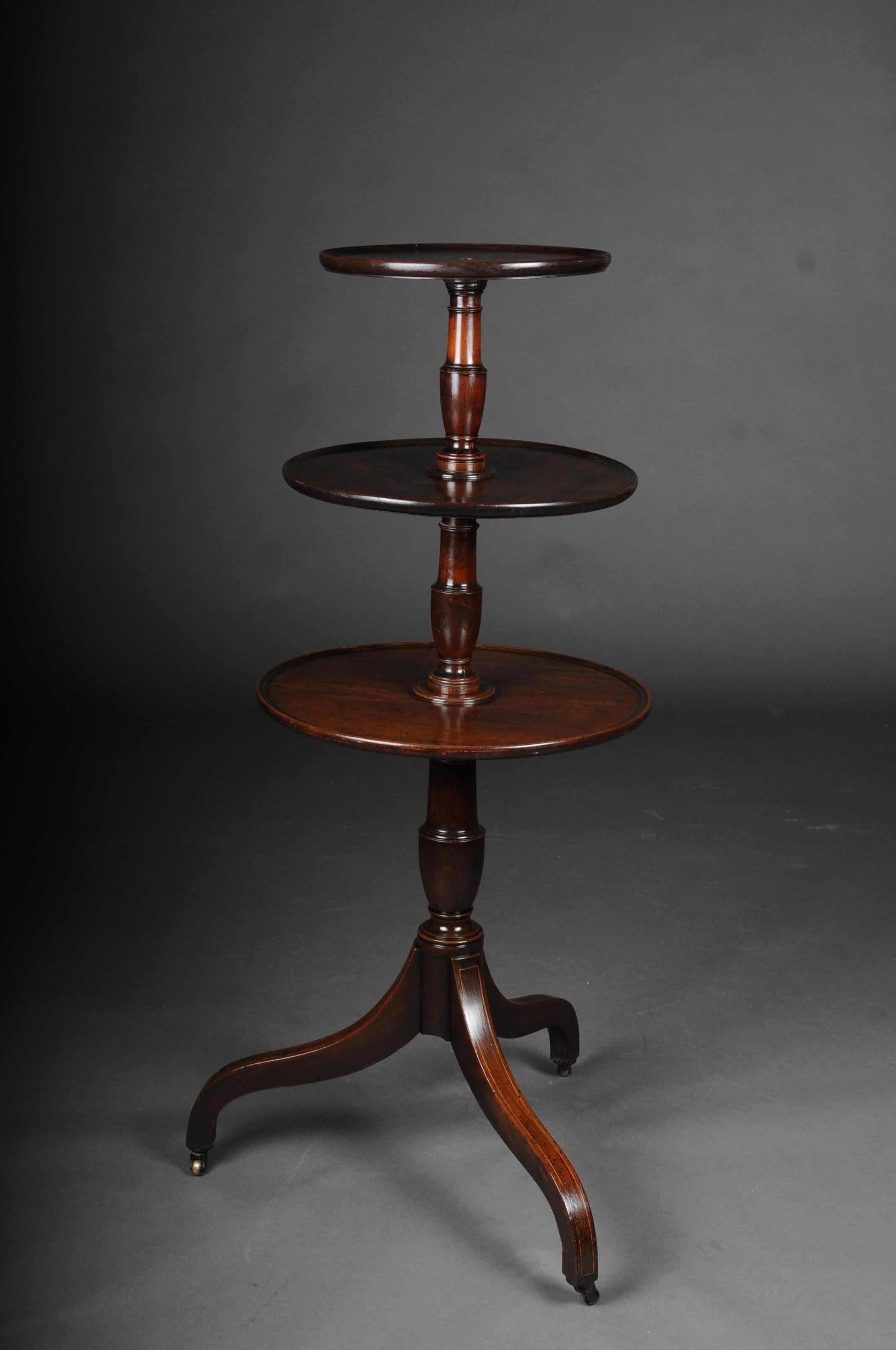Victorien Rare table d'appoint ou étagère anglaise, victorienne, 19e siècle, en acajou en vente