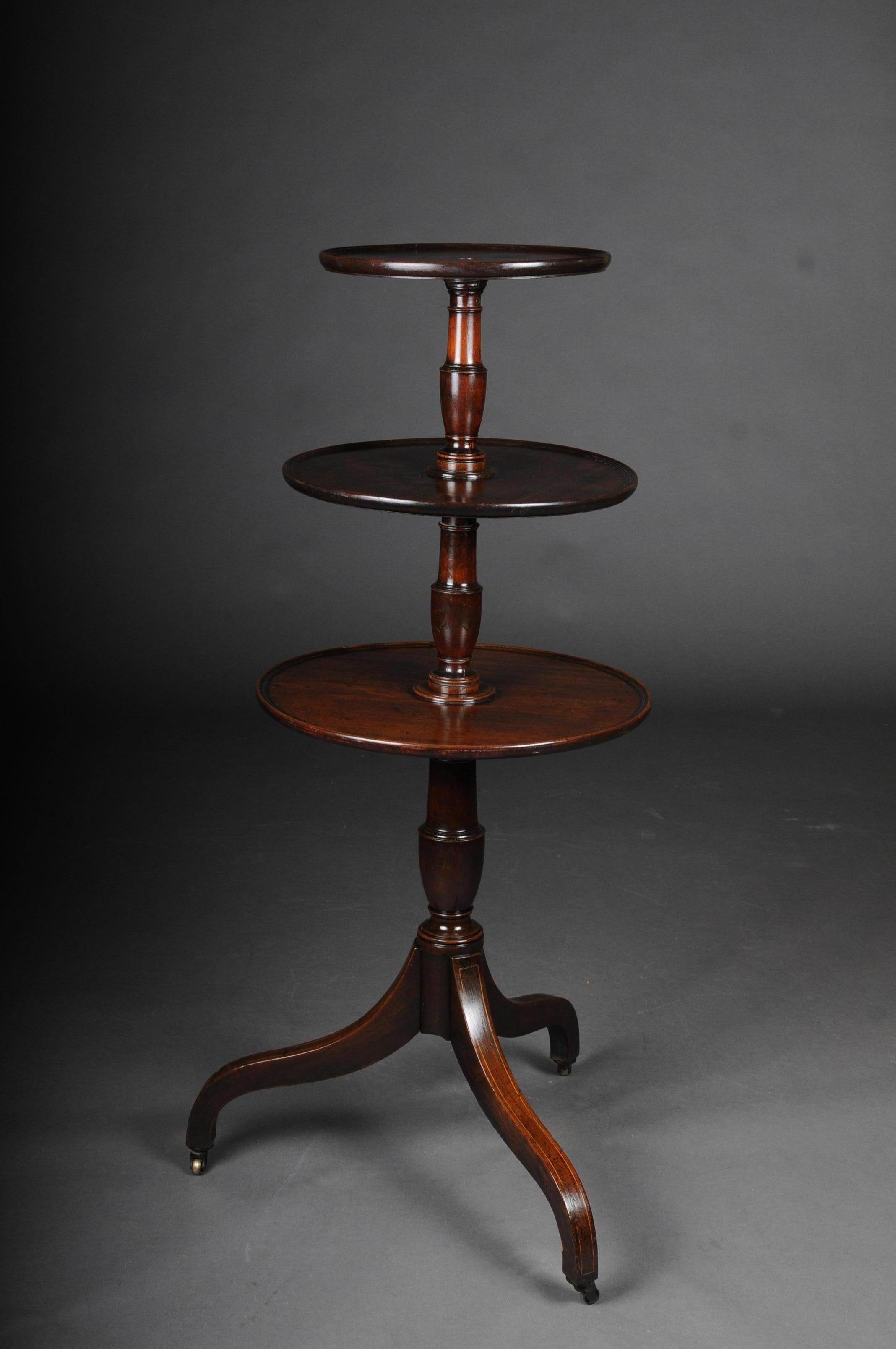 Rare English Side Table or Étagère, Victorian 19th Century Mahogany In Good Condition For Sale In Berlin, DE